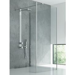 New Trendy New Modus paroi de douche walk-in 90 cm chrome brillant/verre transparent EXK-5483