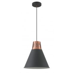GTV Gianni lampe suspendue 1x40 W noir-doré OS-GIAN-L-E27-11-DEC