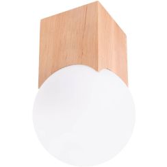 Sollux Lighting Solis plafonnier 1x8 W bois SL.1407