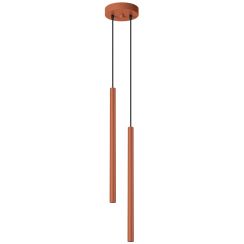 Sollux Lighting Pastelo lampe suspendue 2x8 W rouge SL.1525