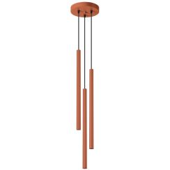 Sollux Lighting Pastelo lampe suspendue 3x8 W rouge SL.1527