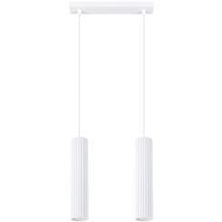 Sollux Lighting Karbon lampe suspendue 2x10 W blanc SL.1536