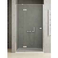 New Trendy Reflexa porte de douche 100 cm à ouverture basculante chrome brillant/verre transparent EXK-5061
