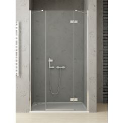 New Trendy Reflexa porte de douche 170 cm à ouverture basculante chrome brillant/verre transparent EXK-5083