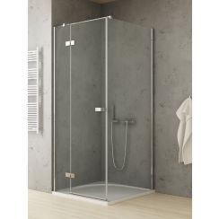 New Trendy Reflexa cabine de douche 80x70 cm rectangulaire chrome brillant/verre transparent EXK-5102