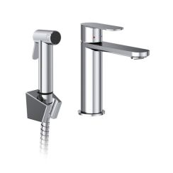 Ravak Chrome II mitigeur de lavabo avec douchette bidet sur pied chrome X070450