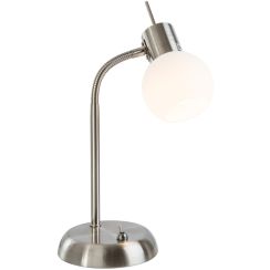 Globo Lighting Loxy lampe de bureau 1x5 W blanc-nickel 571601016X