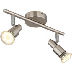 Globo Lighting Kinley applique murale 2x3 W nickel 57385-2