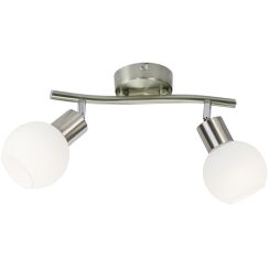 Globo Lighting Loxy applique murale 2x5 W blanc-nickel 871602016X