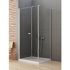New Trendy New Soleo cabine de douche 120x100 cm rectangulaire chrome brillant/verre transparent K-0634