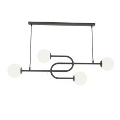 Emibig Atria lampe suspendue 4x10 W blanc-noir 1383/4