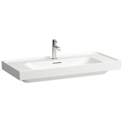 Laufen Meda lavabo 100x46 cm rectangulaire classique-de meuble blanc brillant H8101190001041