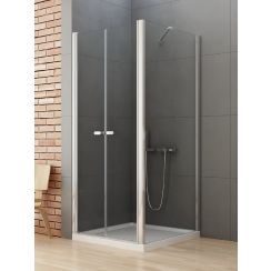 New Trendy New Soleo cabine de douche 100x70 cm rectangulaire chrome brillant/verre transparent D-0143A/D-0093B