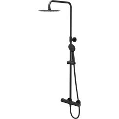 Cersanit City ensemble de douche mural avec thermostat oui noir S951-848