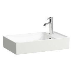 Laufen Meda lavabo 60x35 cm rectangulaire à poser blanc brillant H8121130001141