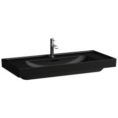 Laufen Meda lavabo 100x46 cm rectangulaire classique-de meuble noir mat H8101197161041