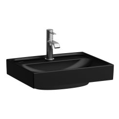 Laufen Meda lavabo 45x35 cm rectangulaire classique noir mat H8161117161041