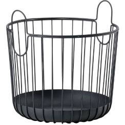 Zone Denmark Inu panier de salle de bain noir 10554