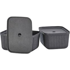 Zone Denmark Pulp récipient de salle de bain noir 31775