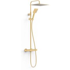 Tres Over-Wall ensemble de douche mural avec thermostat oui doré 19038702OM