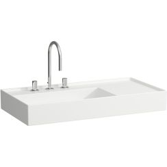 Laufen Kartell lavabo 90x46 cm rectangulaire classique-de meuble blanc brillant H8183380001121