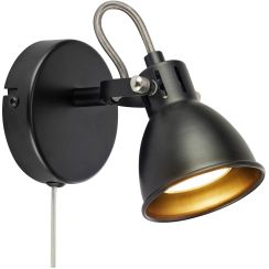 Markslöjd Mion applique murale 1x7 W noir 108846
