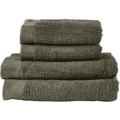 Zone Denmark Classic lot de serviettes 140x70 cm coton vert 28639