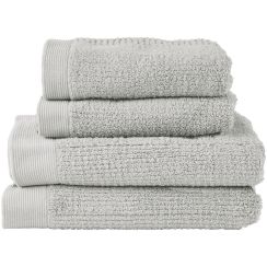 Zone Denmark Classic lot de serviettes 140x70 cm coton gris 25483