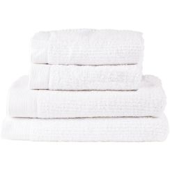 Zone Denmark Classic lot de serviettes 140x70 cm coton blanc 331994