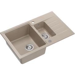 Quadron Peter évier graniteq 78x50 cm beige HCQP57850BEZP