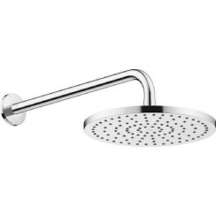 Duravit Universal douche à effet de pluie avec bras 25x25 cm ronde chrome UV0752001010