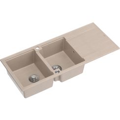 Quadron Evan évier graniteq 116x50 cm beige HQE11650U2_BS_P2O