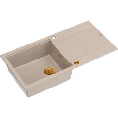 Quadron Evan évier graniteq 100x50 cm beige HCQE10050U2_PVDC1_P2O