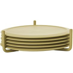 Zone Denmark Singles sous-verres 10x10x3.1 cm vert 32231