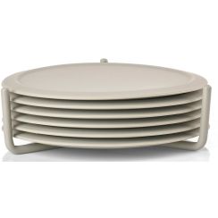 Zone Denmark Singles sous-verres 10x10x3.1 cm beige 332062