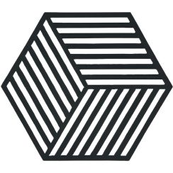 Zone Denmark Hexagon support de cuisine 16x14x cm noir 330135