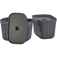 Zone Denmark Pulp récipient de salle de bain noir 31770