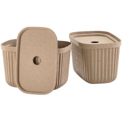 Zone Denmark Pulp récipient de salle de bain marron 31766