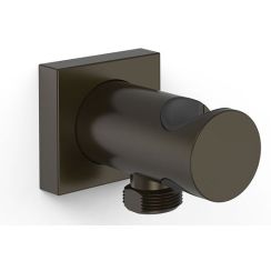 Tres raccord coudé avec support noir 21118221KMB