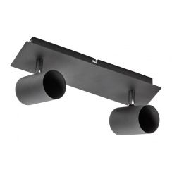 GTV Veneto plafonnier 2x20 W noir OS-VEN20WO2-10