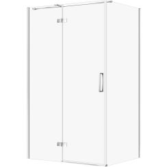 Cersanit City cabine de douche 120x90 cm rectangulaire chrome brillant/verre transparent S584-089
