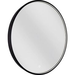 Dubiel Vitrum Coco miroir 70x70 cm circulaire avec éclairage noir 5905241013220