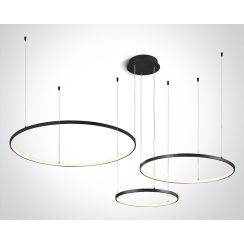 One Light Verdun 3 plafonnier 1x65 W noir 63150B/B/W