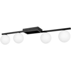 Kaja Korfu plafonnier 4x10 W blanc-noir K-5460