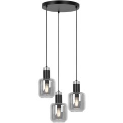 Kaja Denis lampe suspendue 3x15 W noir-graphite K-5262