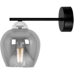 Kaja Nira applique murale 1x15 W noir-chrome K-5613