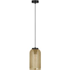 Kaja Capri lampe suspendue 1x15 W noir-ambre K-5621