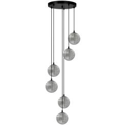 Kaja Monza lampe suspendue 6x10 W noir-graphite K-5704