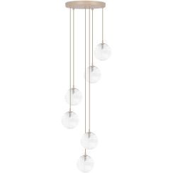 Kaja Tesoro lampe suspendue 6x10 W transparent-beige K-5701