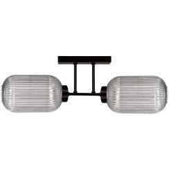 Kaja Silva plafonnier 2x15 W noir-graphite K-5753